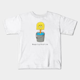 mop and a bucket Kids T-Shirt